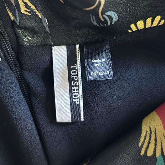 Topshop Hand Painted Leather Dress ASO Demi Lovato - Picture 6 of 11